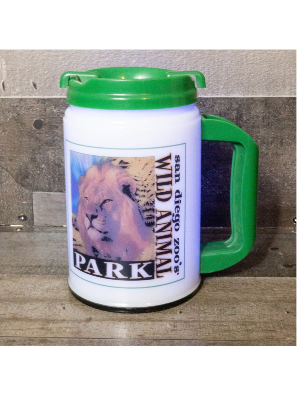SAN DIEGO ZOO WILD ANIMAL PARK LIGHT UP CUP W/ LID WORKS VINTAGE RETRO MUG - Picture 2 of 9